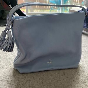 Blue Kate Spade leather shoulder bag